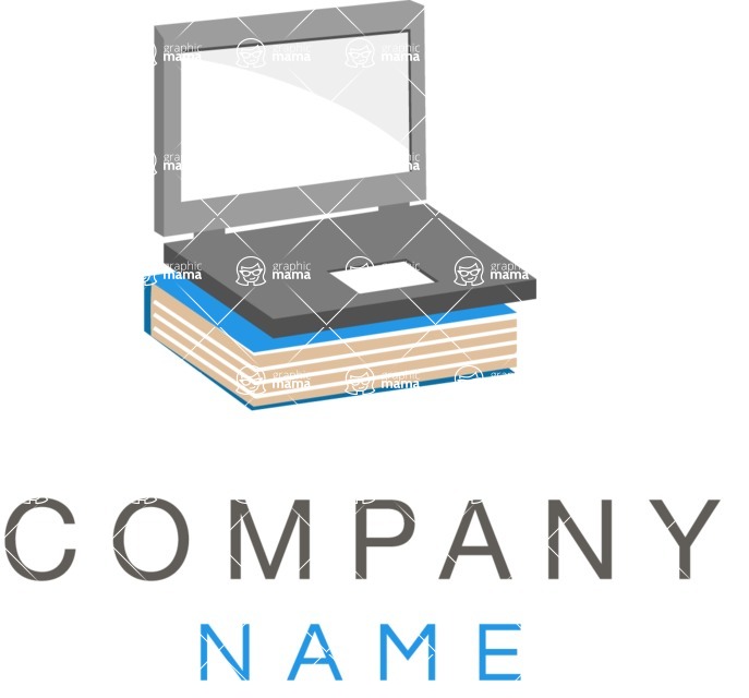 Business Logo Templates - vector graphics in a pack from GraphicMama - Vector Online School Logo Design